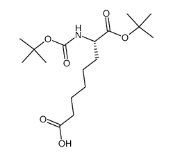 N-t-Boc-L-α-aminosuberic acid, α-(tert-butyl ester) Structure