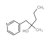 3-Pyridineethanol, a-methyl-a-propyl- structure