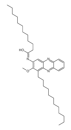 N-(4-dodecyl-3-methoxyphenazin-2-yl)dodecanamide结构式