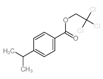 Benzoic acid,4-(1-methylethyl)-, 2,2,2-trichloroethyl ester Structure