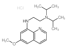 1,2-Ethanediamine,N2-(6-methoxy-8-quinolinyl)-N1,N1-bis(1-methylethyl)-, hydrochloride (1:2) structure