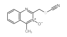 4-methyl-2-(thiocyanatomethyl)-4H-quinazoline 3-oxide Structure