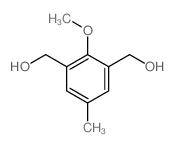 [3-(hydroxymethyl)-2-methoxy-5-methyl-phenyl]methanol结构式