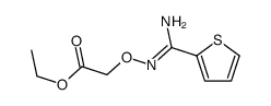 ethyl 2-[[amino(thiophen-2-yl)methylidene]amino]oxyacetate结构式