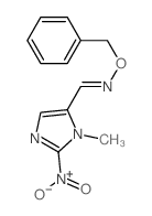 1H-Imidazole-5-carboxaldehyde,1-methyl-2-nitro-, O-(phenylmethyl)oxime结构式