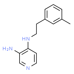 3-Amino-4-[[2-(o-tolyl)ethyl]amino]pyridine结构式