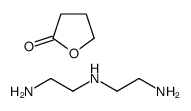 N'-(2-aminoethyl)ethane-1,2-diamine,oxolan-2-one结构式