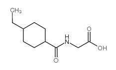Glycine, N-[(4-ethylcyclohexyl)carbonyl]- (9CI)结构式