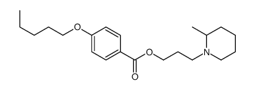 3-(2-Methylpiperidino)propyl=p-pentoxybenzoate structure