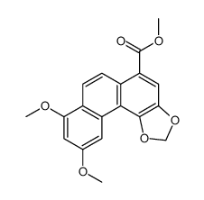 methyl 8,10-dimethoxynaphtho[2,1-g][1,3]benzodioxole-5-carboxylate结构式