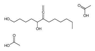 acetic acid,6-ethenylidenedodecane-1,5-diol结构式