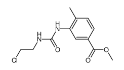 3-[3-(2-Chloro-ethyl)-ureido]-4-methyl-benzoic acid methyl ester Structure