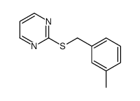 2-[(3-methylphenyl)methylsulfanyl]pyrimidine结构式