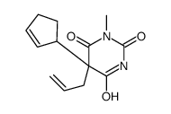 5-Allyl-5-(2-cyclopenten-1-yl)-1-methyl-2,4,6(1H,3H,5H)-pyrimidinetrione structure