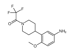 1-[4-(5-amino-2-methoxyphenyl)piperidin-1-yl]-2,2,2-trifluoroethanone结构式