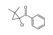 1-chloro-2,2-dimethylcyclopropyl phenyl sulfoxide结构式