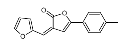 3-(furan-2-ylmethylidene)-5-(4-methylphenyl)furan-2-one结构式