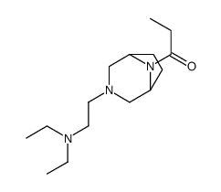 1-[3-[2-(diethylamino)ethyl]-3,8-diazabicyclo[3.2.1]octan-8-yl]propan-1-one结构式