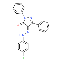(4E)-4-[2-(4-chlorophenyl)hydrazinylidene]-2,5-diphenyl-2,4-dihydro-3H-pyrazol-3-one picture