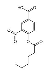 4-hexanoyloxy-3-nitrobenzoic acid Structure