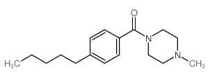 (4-methylpiperazin-1-yl)-(4-pentylphenyl)methanone structure