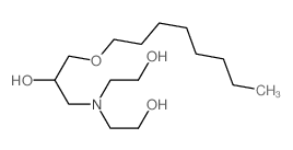1-(Bis(2-hydroxyethyl)amino)-3-(octyloxy)propan-2-ol结构式