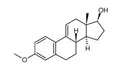 9(11)-didehydroestradiol-17β 3-methyl ether结构式