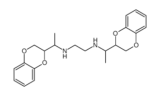 N,N'-Bis[1-(1,4-benzodioxan-2-yl)ethyl]ethylenediamine structure