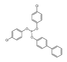 bis(4-chlorophenyl) (4-phenylphenyl) phosphite Structure