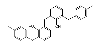 2-[[2-hydroxy-3-[(4-methylphenyl)methyl]phenyl]methyl]-6-[(4-methylphenyl)methyl]phenol结构式