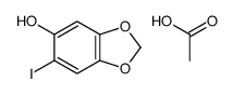 acetic acid,6-iodo-1,3-benzodioxol-5-ol结构式