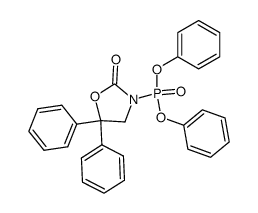 diphenyl (2-oxo-5,5-diphenyloxazolidin-3-yl)phosphonate结构式