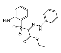 S,S-dioxo-N'-phenyl-Sλ6-2-thio-oxalomonohydrazonic acid S-(2-amino-phenyl) ester O-ethyl ester结构式