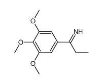 1-(3,4,5-trimethoxy-phenyl)-propan-1-one-imine Structure