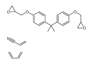 2-PROPENENITRILE-1,3-BUTADIENE, CARBOXY TERMINATED-BISPHENOL A DIGLYCIDYL ETHER POLYMER结构式