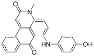 6-[(4-Hydroxyphenyl)amino]-3-methyl-3H-dibenz[f,ij]isoquinoline-2,7-dione Structure