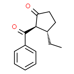 Cyclopentanone, 2-benzoyl-3-ethyl-, (2R,3S)-rel- (9CI)结构式