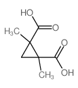 1,2-dimethylcyclopropane-1,2-dicarboxylic acid结构式
