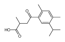 α-Methyl-β-(2,4-dimethyl-5-isopropyl-benzoyl)-propionsaeure结构式