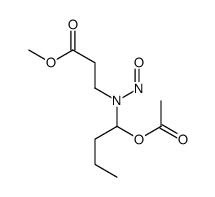 methyl 3-[1-acetyloxybutyl(nitroso)amino]propanoate Structure
