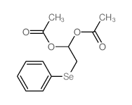 (1-acetyloxy-2-phenylselanyl-ethyl) acetate结构式