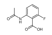 2-acetylamino-6-fluorobenzoic acid Structure