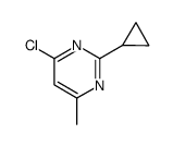 4-Chloro-2-cyclopropyl-6-methylpyrimidine structure