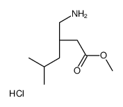 (S)-3-(氨基甲基)-5-甲基己酸甲酯盐酸盐结构式