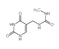 Urea,N-methyl-N'-[(1,2,3,4-tetrahydro-2,4-dioxo-5-pyrimidinyl)methyl]- Structure