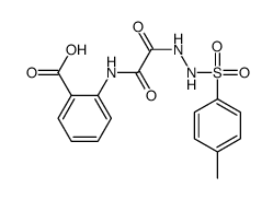 2-[[2-[2-(4-methylphenyl)sulfonylhydrazinyl]-2-oxoacetyl]amino]benzoic acid Structure
