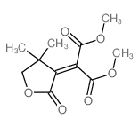 dimethyl 2-(4,4-dimethyl-2-oxo-oxolan-3-ylidene)propanedioate structure
