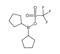 dicyclopentylboranyl trifluoromethanesulfonate Structure