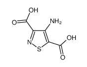 3,5-Isothiazoledicarboxylicacid,4-amino-(9CI)结构式