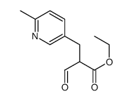 ethyl 2-formyl-3-(6-methyl-3-pyridyl)propionate Structure